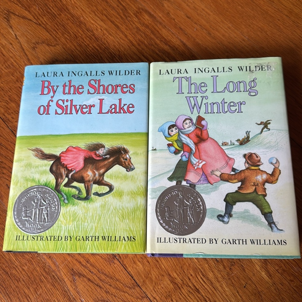 Laura Ingalls Wilder Book Set - By the Shores of Silver Lake & The Long Winter